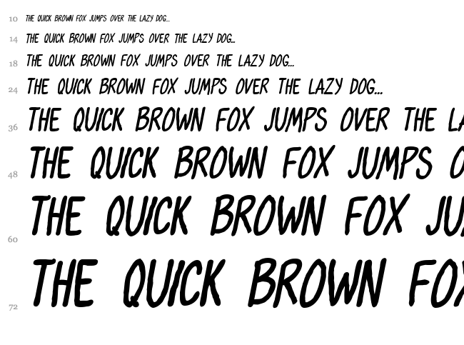 Oh Maria font waterfall